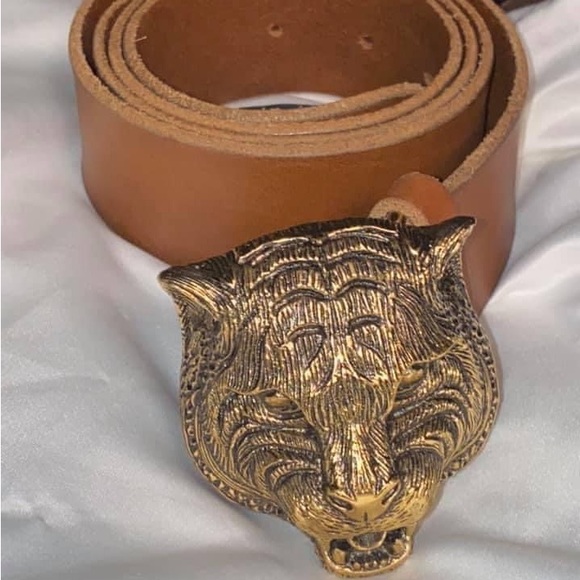 Gucci Foxhead leather belt - 95cm/38 inches - Picture 1 of 16